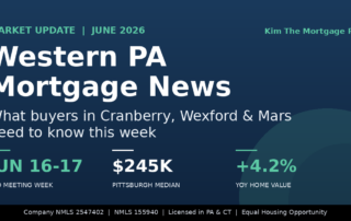 Western PA mortgage news June 2026 update for Cranberry, Wexford and Mars home buyers