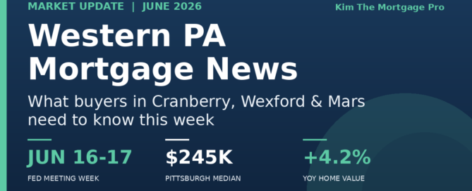 Western PA mortgage news June 2026 update for Cranberry, Wexford and Mars home buyers